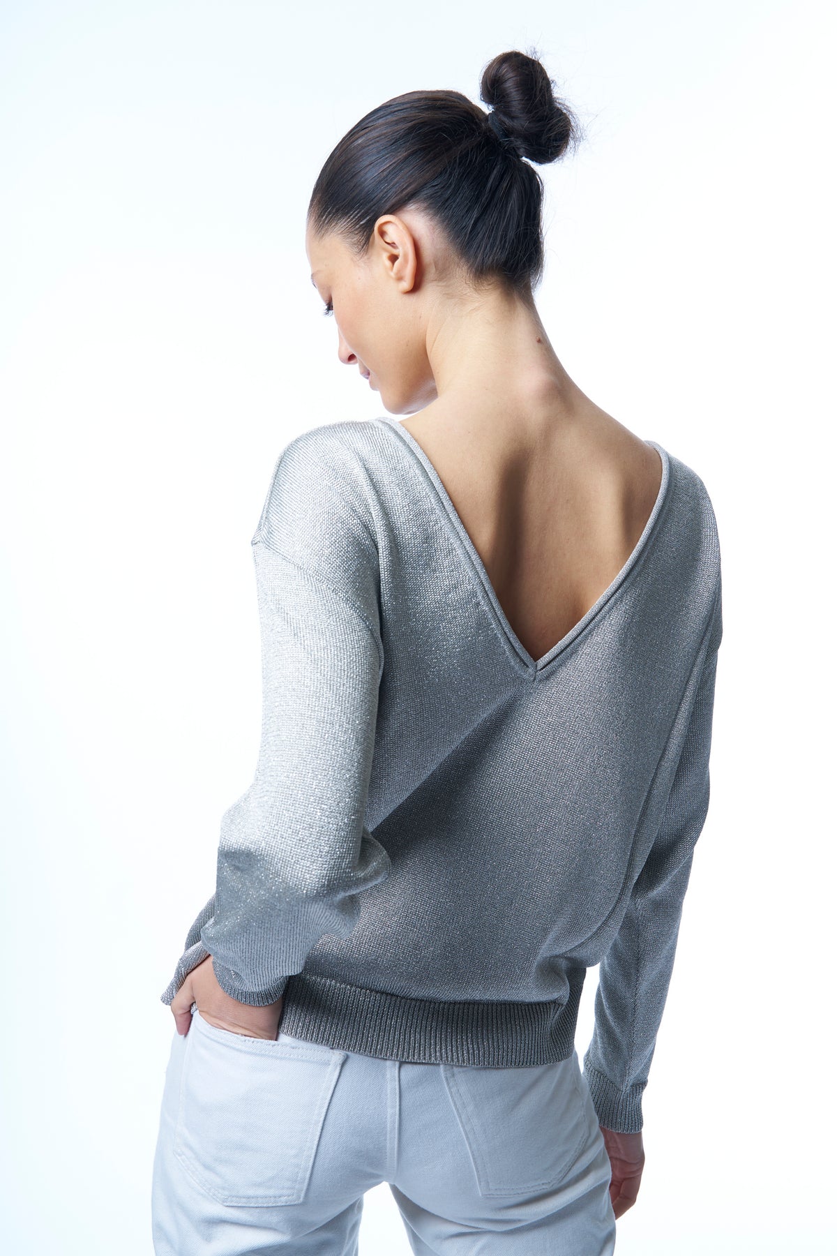 Pull Col V En Cachemire Halogen - Taille S Pour Femme - Très Bon état